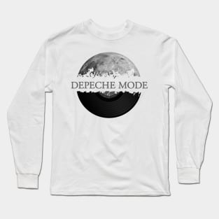 Depeche Mode moon vinyl Long Sleeve T-Shirt